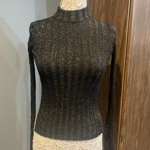 Theory Black and Gold Sweater - Size XS (P)